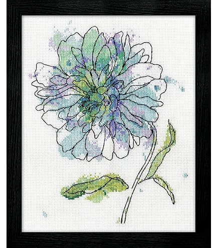 Amazon.com: Design Works Crafts Peach Floral, 8 x 10 Counted Cross