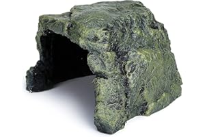 MODERNJOE'S Rock Hide Cave Hiding Place for Reptiles, Amphibians and invertebrates. Terrarium & Aquarium Decor. Perfect for L