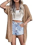 Zeagoo Oversized Summer Short Sleeve Crochet