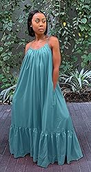 Women's Sexy Spaghetti Strap Sleeveless Ruffle Hem