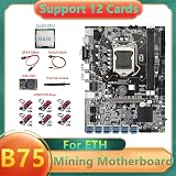 Lodokdre B75 ETH Mining Motherboard 12x USB 3.0 + G630 CPU + 128GB SSD + 6x view 5