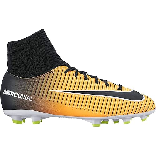 orange and black nike football boots