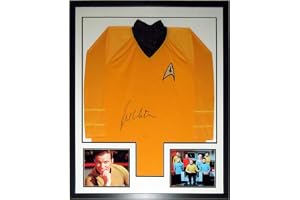 William Shatner Signed Star Trek Captain Kirk Uniform - JSA COA Authenticated - Professionally Framed & 2 8x10 Photo 34x42