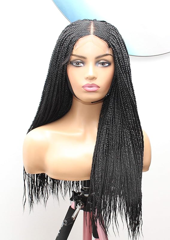 Cornrow Braided Wig For Black Women Lace Front Braided Wig Box Braid