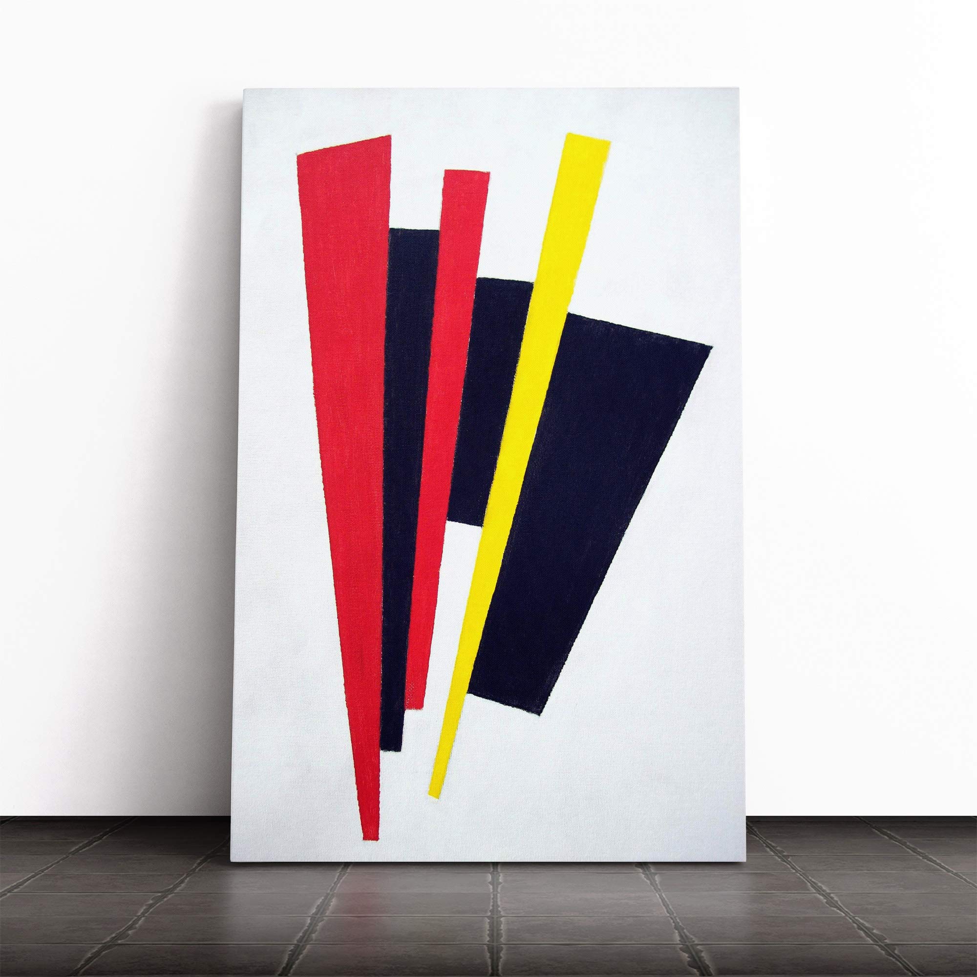 Kazimir Malevich Abstract No.5 Canvas Print | Gallery Wrapped 30mm Frame Wall Art | 20x14 inches | Ready to Hang | Abstract Picture | Living Room Bedroom Lounge Office