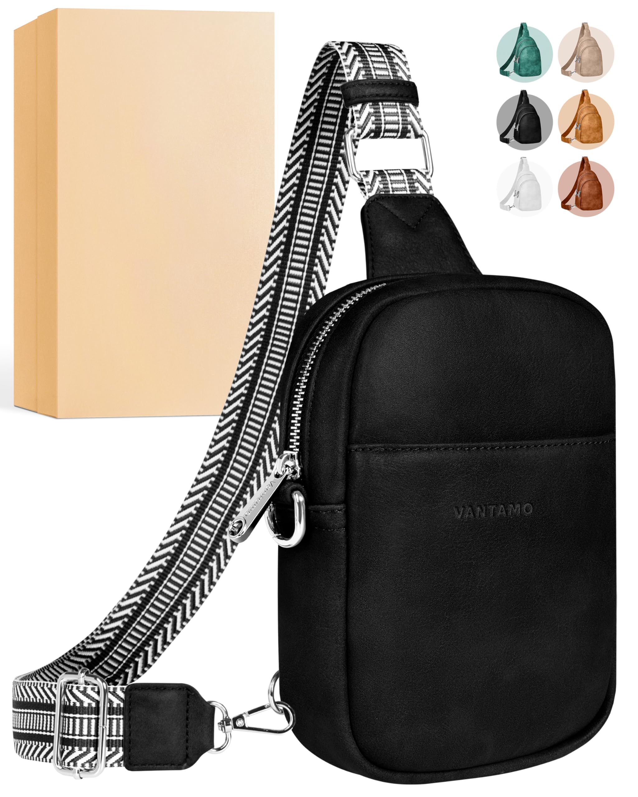 Vantamo Sling Bag for Women 29"-52" Adjustable