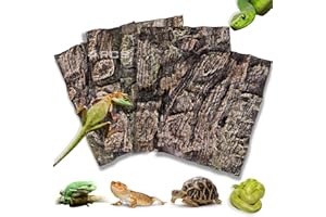 Sysmashing 4pcs Rock Terrarium Background,3D Reptile Tank Background Board,Amphibian Stereo Backdrop Wall,Lizard Snake Gecko Spider Chameleon Turtle Fish pet silo Background Decorative Panel