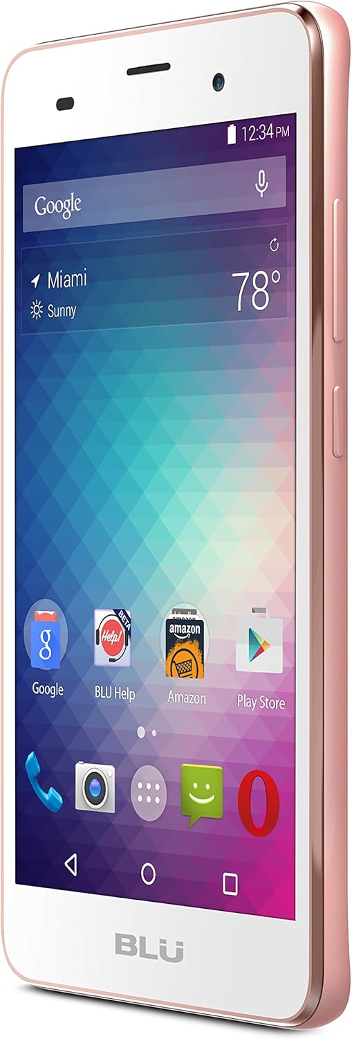 BLU DASH M2-5.0" Smartphone - US GSM Unlocked -Rose Gold