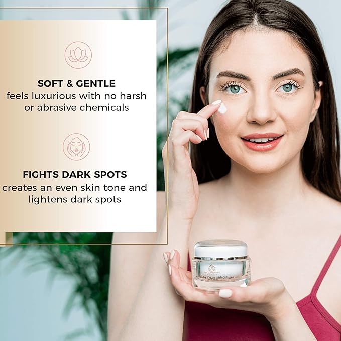 collagen skin whitening cream brightening face moisturizer