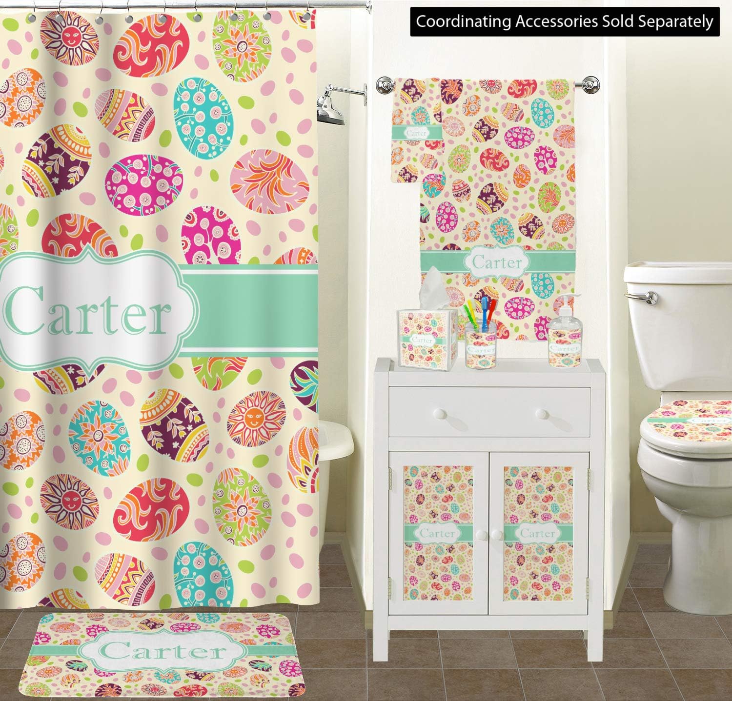 Personalized RNK Shops Easter Eggs Finger Tip Towel Towels Bath