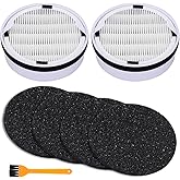HP125 HEPA Filter Replacement for Hunter HP125 AirX HEPA Digital Air Cleaner Purifier, 2 HEPA Filter+ 4 Activated Carbon Pre-Filter