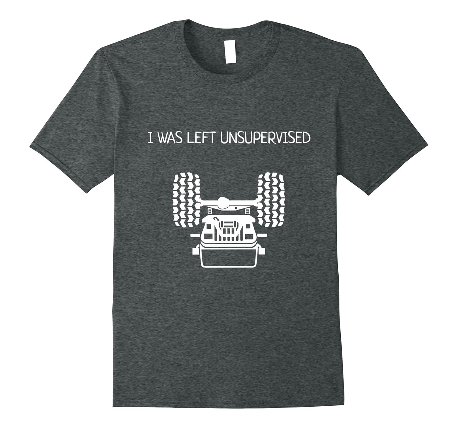 Hilarious Lifted YJ I was left unsupervised rollover T-shirt-ANZ