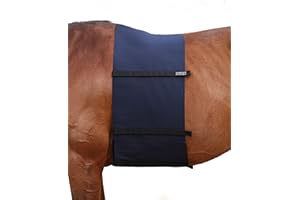 Harrison Howard Horse Belly Guard Body Bandage Wrap Spur Mark Protector Belly Cover Skin Guard Navy L