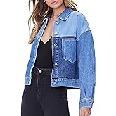 Forever 21 womens Colorblock Denim Jacket