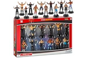 P.M.I. WWE Superstar Stampers, Set of 12 - Self-Inking WWE Superstars for Crafts, Party Decor, Cake Toppers Gifts - Ultimate Warrior, Roman Reigns, Kofi Kingston More by PMI, 2.3-2.5 in. Tall.