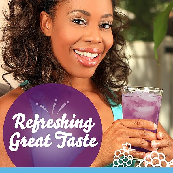 CRYSTAL LIGHT CONCORD GRAPE ARTIFICIALLY FLAVORED POWDERED DRINK MIX, 6 CT PITCHER PACKETS