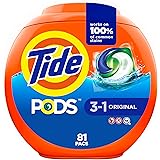 Tide PODS Laundry Detergent Soap PODS, High Efficiency (HE), Original Scent, 81 Count