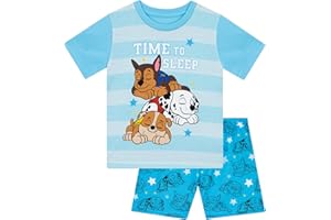 PAW PATROL Pajamas | Chase and Marshall Pajamas for Boys | Boys Short Pajama Set