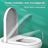 STOREMIC Toilet Seat Soft Close Universal D Shape White Quick Release view 4