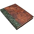 Kathmandu Valley Co. Nepali Eco Writing Journal with Vintage Handmade Lokta Paper, Clean-cut, Made in the Himalayas of Nepal, 6x9 Inches (Forest Bliss, Standard)