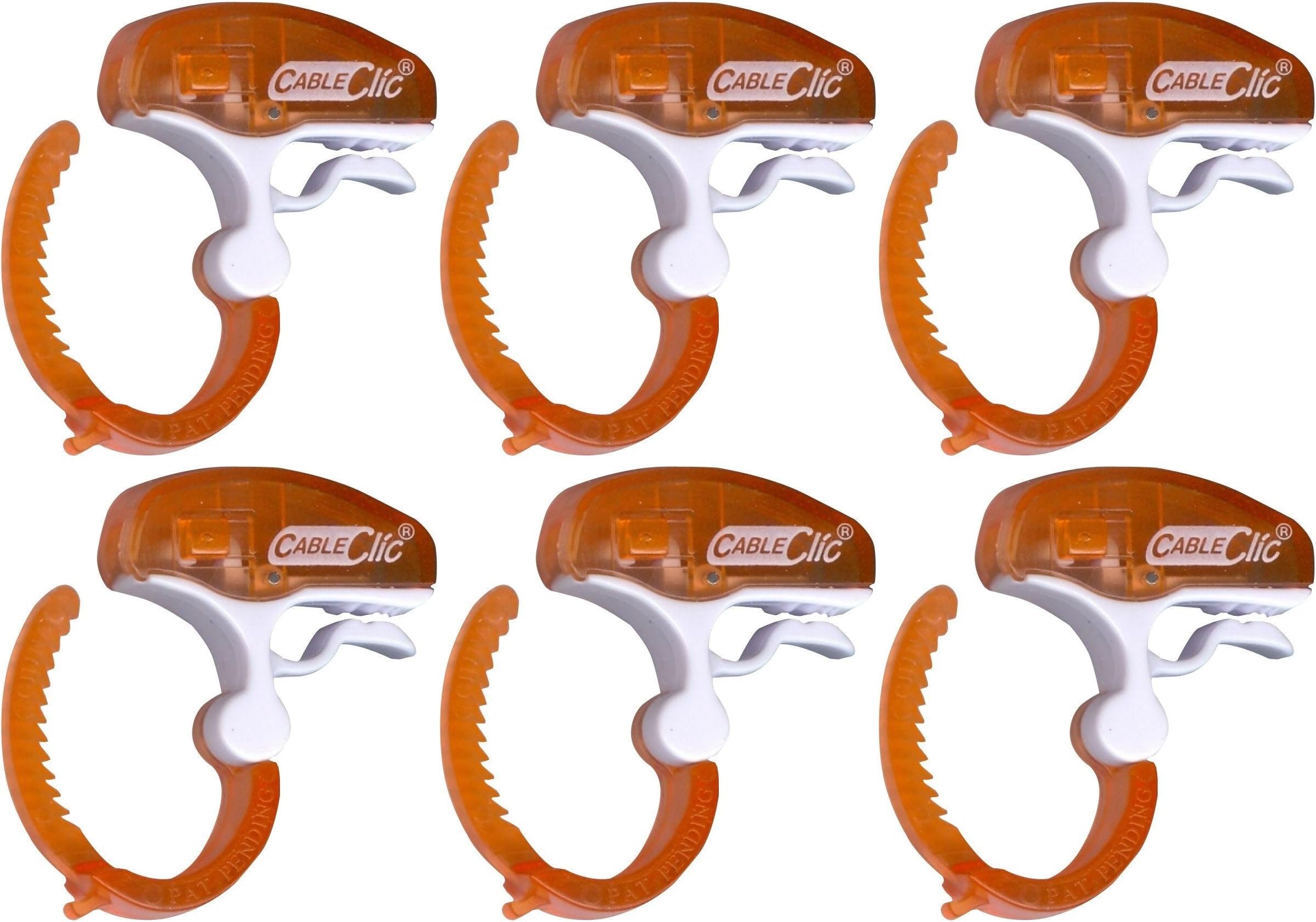 Cable Clic Micro (Pack of 6) (Orange)