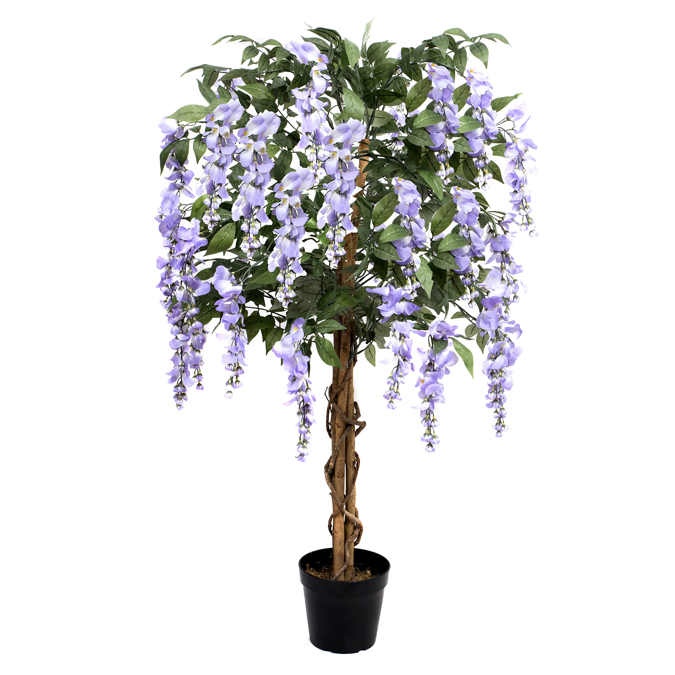 Artificial Lilac Wisteria Tree 130cm/4ft Potted Plant