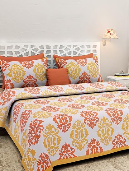 Rajasthan Decor Screen Block Print Rajasthani King Size Bed Sheet