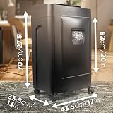 Duronic PS991 Cross Cut Paper Shredder 18 Sheets 28x4mm 31L Bin CD Card view 2