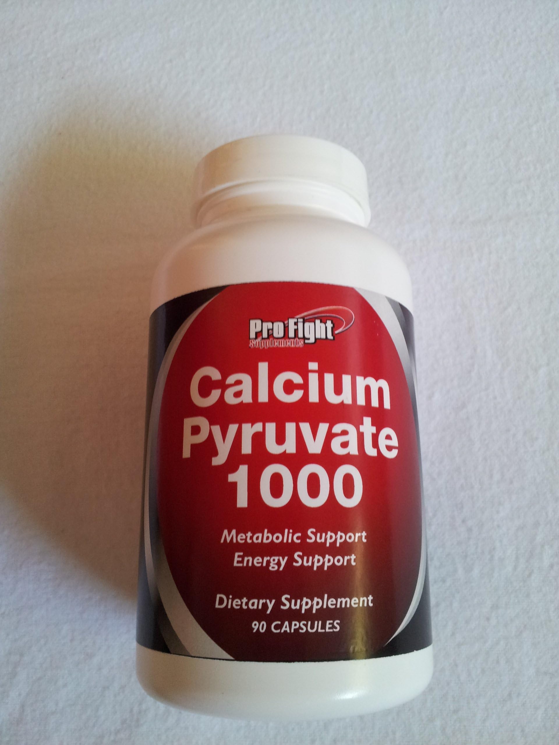 Pro Fight Calcium Pyruvate 1000mg Per Capsule 90 Capsules Made in the USA