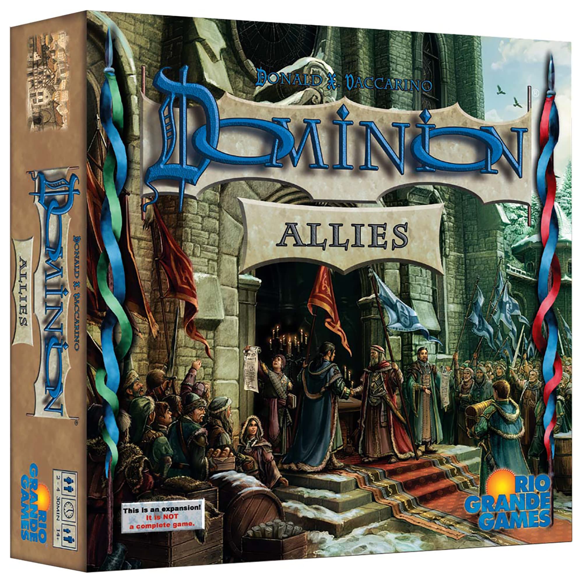 Rio Grande Games | Dominion: Allies | Board Game Expansion | Ages 14+ | 2-4 Players | 30 Minutes Playing Time