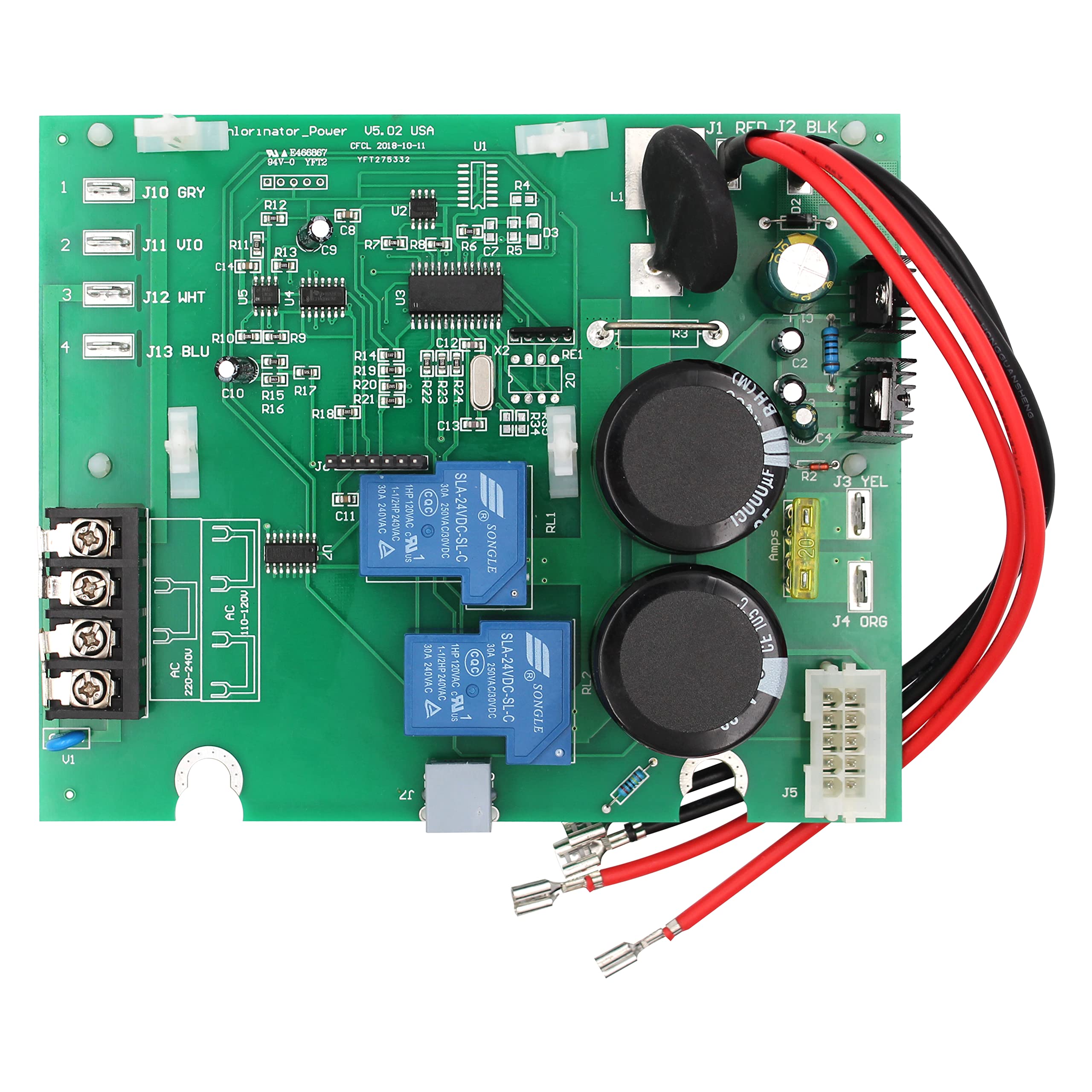 Photo 1 of LEJUN GLX-PCB-RITE Main PCB Printed Circuit Board Replacement for Hayward Saltwater Chlorination Generator AquaRite T-cell-15, T-Cell-9, Goldline Aquarite T-Cell-15, T-Cell-9