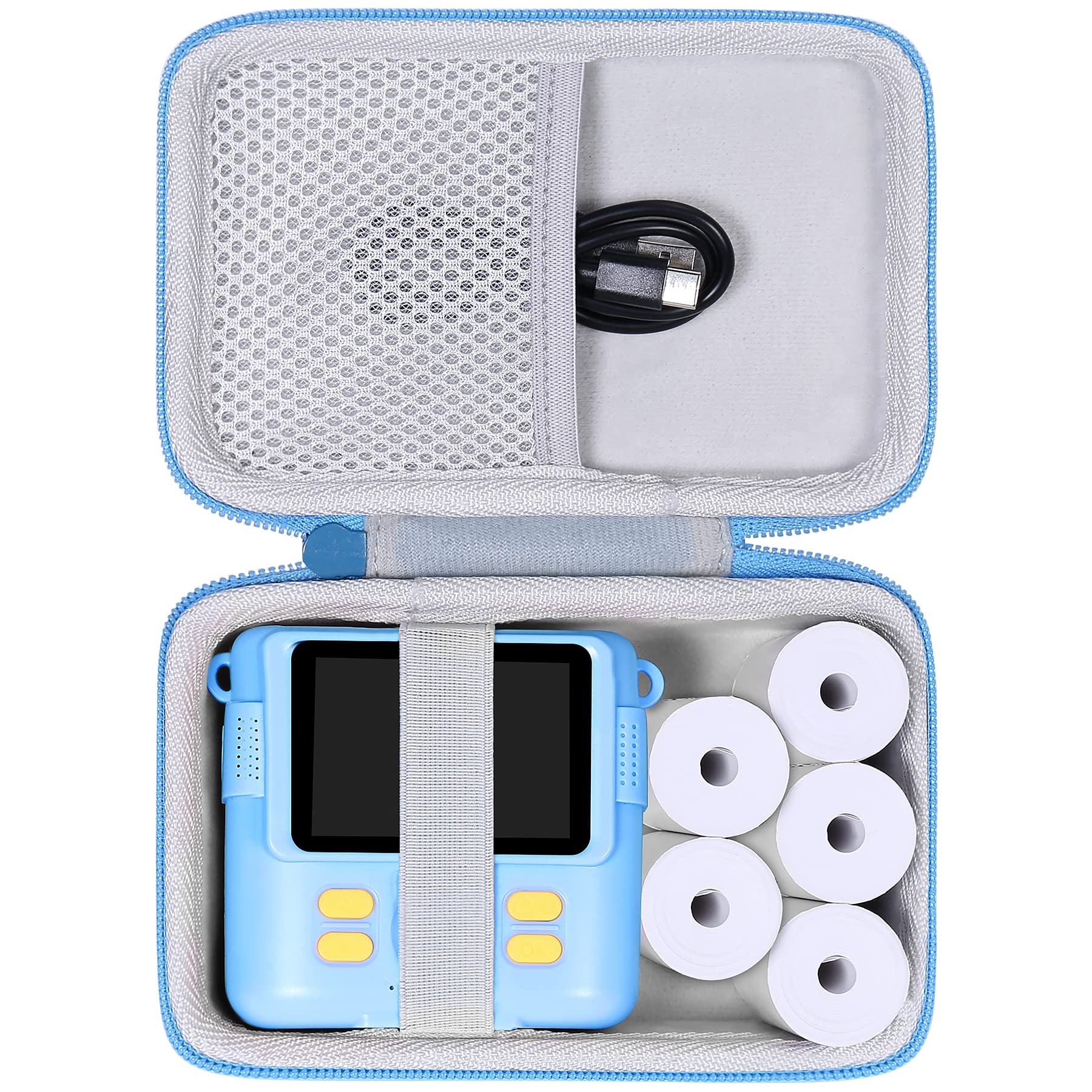 Aenllosi Hard Storage Case for OPERHOO/YORKOO/Gofunly/CHRERNA/AORILE Kids Instant Print Camera, Childs Camera Photo Paper & Color Pen Organizer, Blue (Case Only)