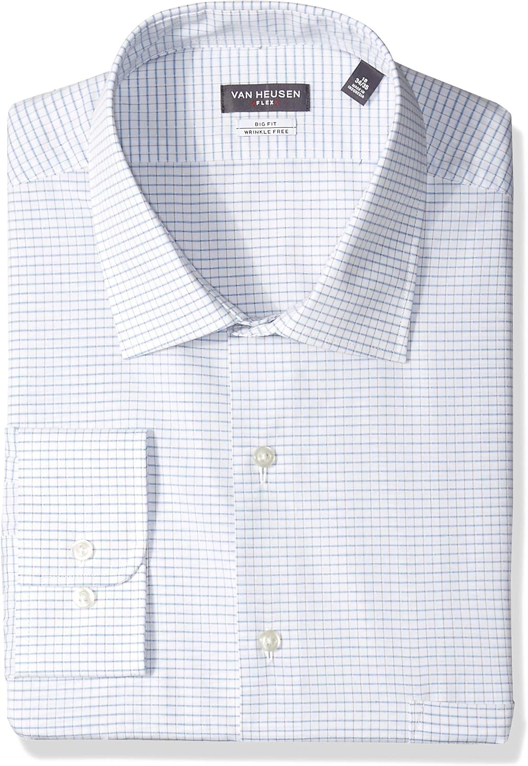 Van Heusen Men's Big and Tall Dress Shirts Big Fit Flex Check at  Men’s Clothing store