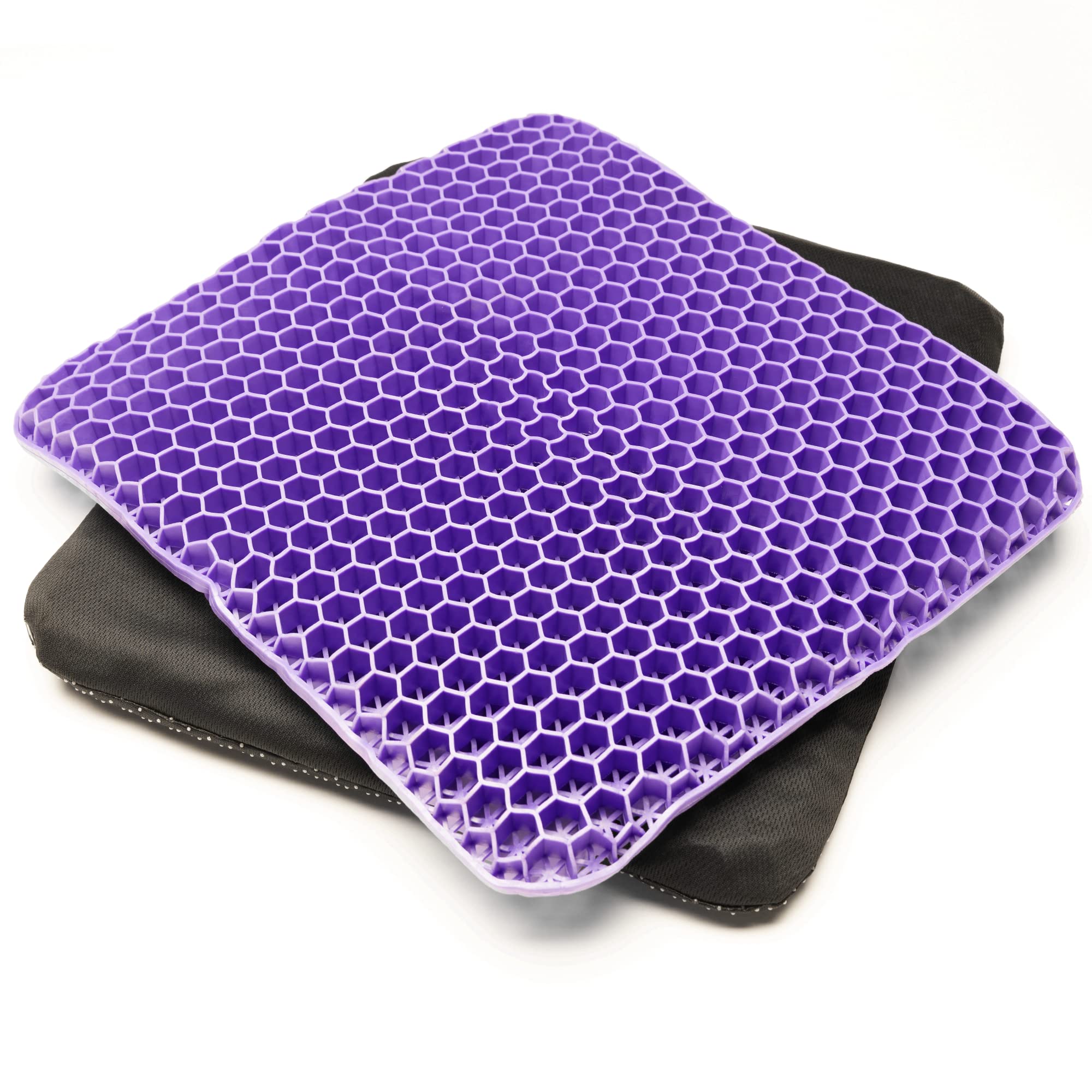 Photo 1 of Bulletproof Gel Seat Cushion | Ultra Soft Large Cushion with Cooling Gel Pad & Padded Cover | Orthopedic Cushion for Pressure Relief and Sitting Sores | Seat Cushion for Seniors, Car & Office
