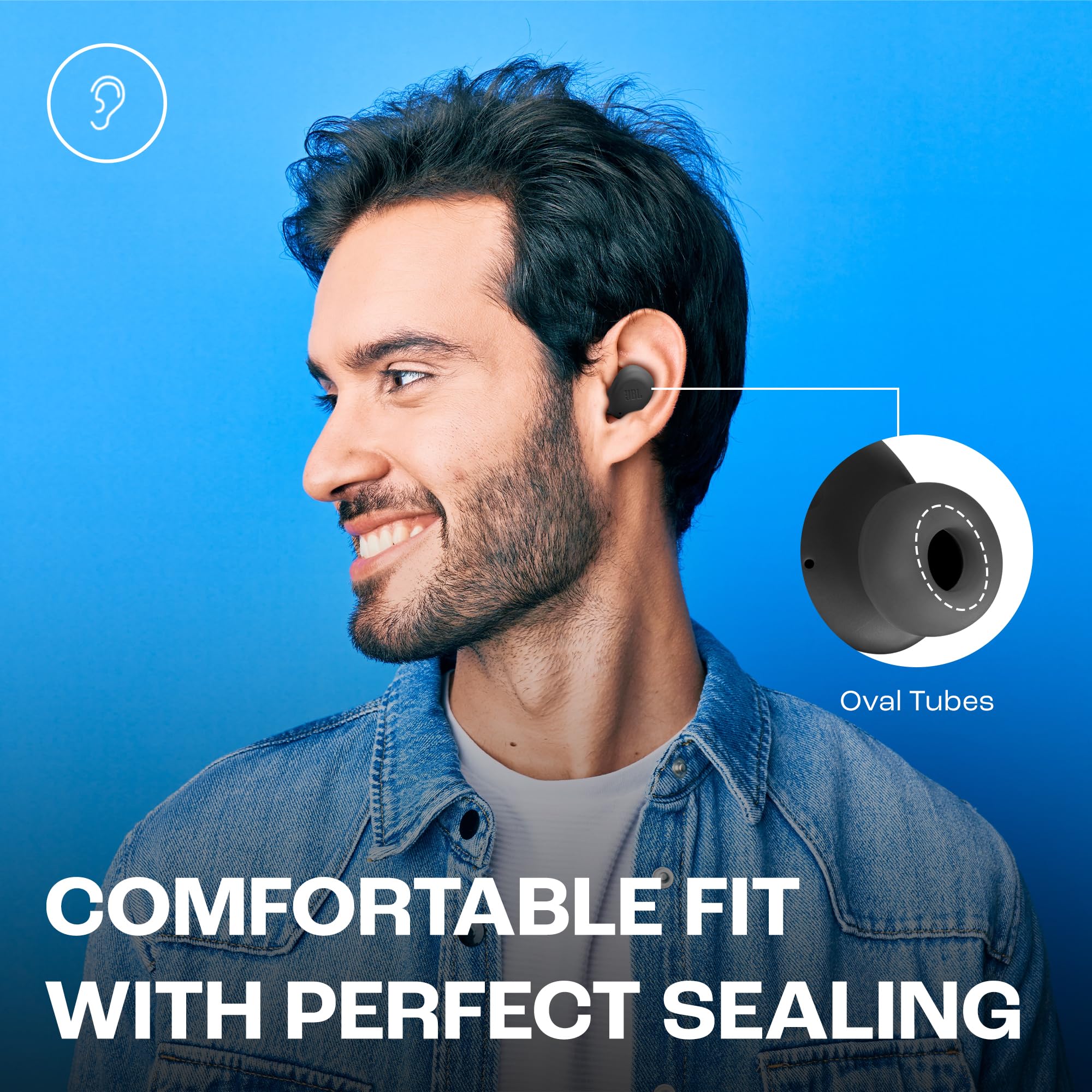 JBL Wave Buds – Kabellose In-Ear Ohrhörer mit IP54 und IPX2 Wasserdichtigkeit – Kraftvoller Bass und 32 Stunden Akkulaufzeit – Schwarz 8