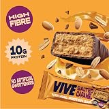 Vive Vegan Protein Salted Caramel Bar 100% Plant Based Pack of 12 view 5