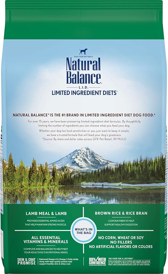 natural balance limited ingredient lamb and rice