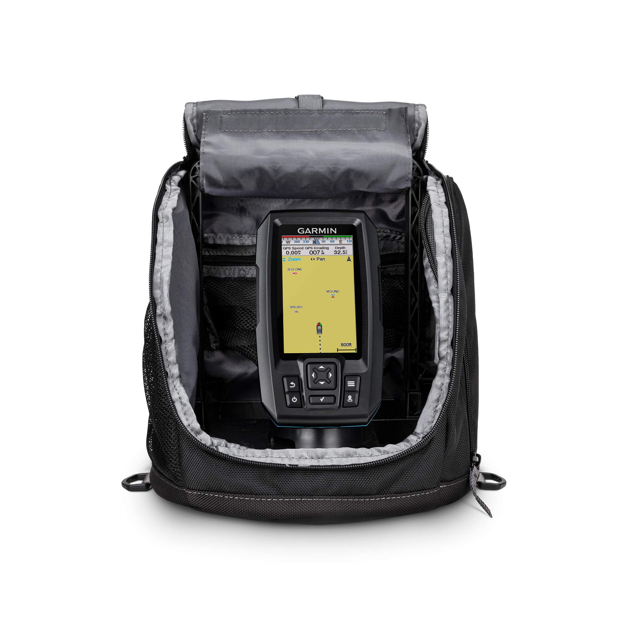 Garmin Striker Plus 4 Ice Fishing Bundle, Includes Portable Striker Plus 4 Fishfinder and Dual Beam-IF Transducer