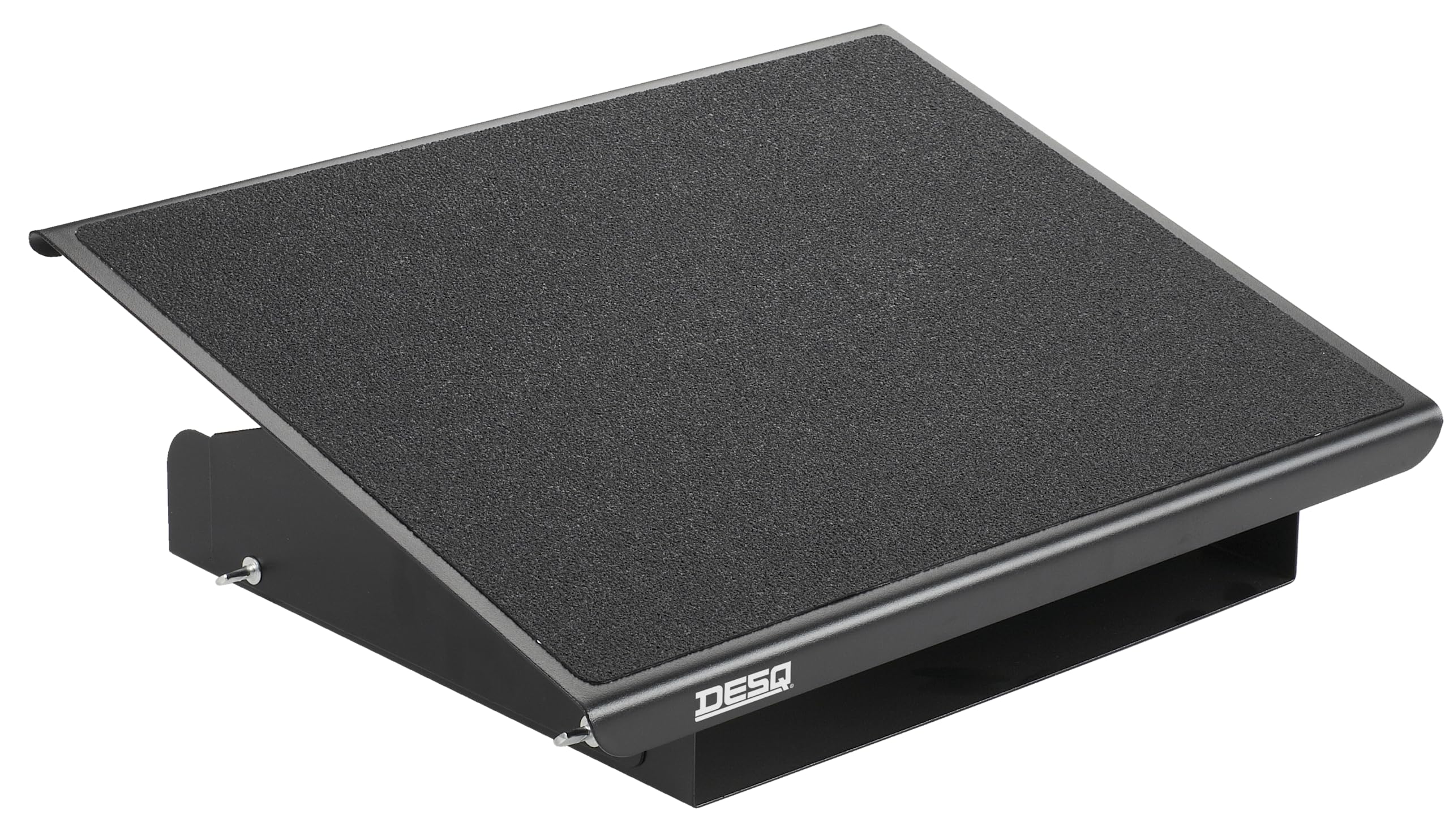 Desq 60078 Footrest, The Height can be Adjusted in Three Positions, 0-30 Degrees, Black, 415 x 326 mm