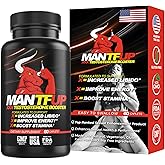 MANTFUP Vitality Enhancer for Men | Fast-Acting Testosterone Booster & Daily Supplement to Support Male Health & Libido | Potenciadores de Testosterona | Made in USA (1 Month Supply, 60 Caplets)