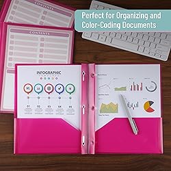 Mr. Pen- Plastic Folders with Pockets and