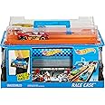 Amazon.com: Hot Wheels Toy Cars & Track Set, Race Case Playset with 2 ...