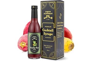 Liquid Alchemist Prickly Pear Syrup for Cocktails - Real Ingredients Make our Prickly Pear Puree a Perfect Margarita Mix - Our Vegan Drink Syrups are Non-GMO & Last up to 2 Years (12.7 oz)