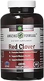 Amazing Formulas Red Clover Dietary Supplement with 430mg Red Clover Blossoms Herb Extract for Relief from PMS & Menopause Symptoms & Overall Hormonal Support - 180 Capsules