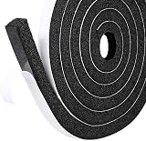 fowong Draught Excluder Tape 12mm x 12mm x 2m 2 Rolls Weather Stripping view 1