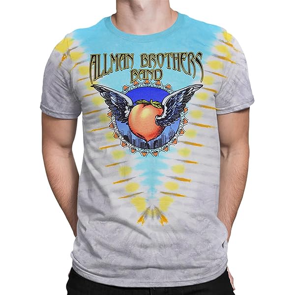T-Shirt Allman Brothers 'Eat A Peach' - Imprimé Cotton - Tailles S à 5XL - Neuf Avec Étiquettes