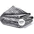 Gravity Blanket Weighted Blanket for Adults, 20 lbs Grey 48"x72" Twin/Single, Original Weighted Blanket for Sleep, Cotton Mad