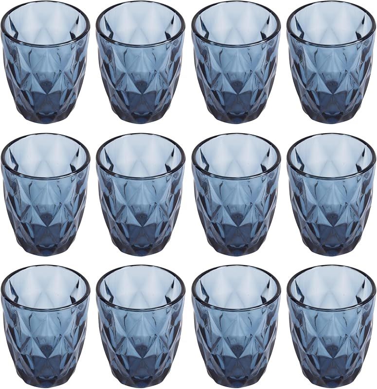 Juego de 12 Vasos de cristal de 260ml Azul — foto 1 de 4