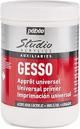 Pebeo Studio Acrylics Gesso White 1 Litre view 1