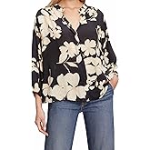 Velvet by Graham & Spencer Womens Destina Daylily Print Blouse